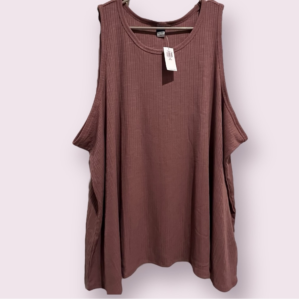 Mauve Sleeveless top - loose fitting- XXL petite Old Navy NWT